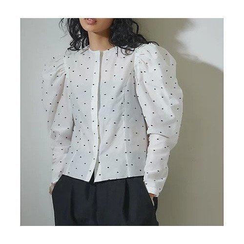 【ウィムガゼット/Whim Gazette】の【GEMINI】ドットブラウス インテリア・キッズ・メンズ・レディースファッション・服の通販 founy(ファニー) https://founy.com/ ファッション Fashion レディースファッション Fashion for Women トップス・カットソー Cut & Sew Tops シャツ・ブラウス・オフィスカジュアル Elegant Blouses & Button-Ups カーゴパンツ Cargo Pants, Utility Pants スラックス Slacks, Dress Pants スリーブ Sleeve, Long Sleeve / Short Sleeve デニム Denim, Jeans Material ドット Polka Dot, Dot Pattern フォルム Silhouette, Form マニッシュ Mannish, Boyish おすすめ Recommended / Our Picks 2023春夏・S/S Spring/Summer 2023 SS23 2023年 2023 エレガント 上品 Elegant |ID: prp329100004459218 ipo3291000000031212376