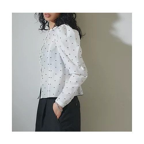 【ウィムガゼット/Whim Gazette】の【GEMINI】ドットブラウス 人気、トレンドファッション・服の通販 founy(ファニー) 　ファッション　Fashion　レディースファッション　Fashion for Women　トップス・カットソー　Cut & Sew Tops　シャツ・ブラウス・オフィスカジュアル　Elegant Blouses & Button-Ups　カーゴパンツ　Cargo Pants, Utility Pants　スラックス　Slacks, Dress Pants　スリーブ　Sleeve, Long Sleeve / Short Sleeve　デニム　Denim, Jeans Material　ドット　Polka Dot, Dot Pattern　フォルム　Silhouette, Form　マニッシュ　Mannish, Boyish　おすすめ　Recommended / Our Picks　2023春夏・S/S　Spring/Summer 2023 SS23　2023年　2023　エレガント 上品　Elegant　other-3|ID: prp329100004459218 ipo3291000000031237931