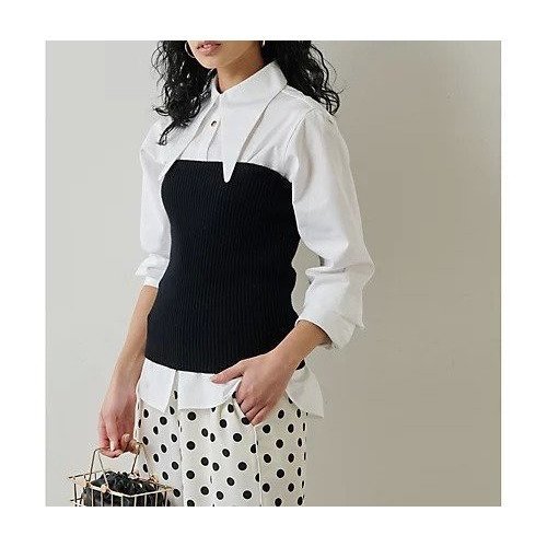 【ウィムガゼット/Whim Gazette】のロングポイントカラーシャツ 人気、トレンドファッション・服の通販 founy(ファニー) 　ファッション　Fashion　レディースファッション　Fashion for Women　トップス・カットソー　Cut & Sew Tops　シャツ・ブラウス・オフィスカジュアル　Elegant Blouses & Button-Ups　2023年　2023　2023春夏・S/S　Spring/Summer 2023 SS23　おすすめ　Recommended / Our Picks　インナー　Innerwear　クール　Cool, Chic　コンパクト　Compact, Small Size　シンプル　Simple, Minimal　ジャケット　Jacket, Outerwear　ロング　Long, Long-Length　other-2|ID: prp329100004459236 ipo3291000000031237948