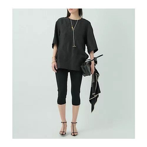 【カオス/Chaos】のパースローブTシャツ 人気、トレンドファッション・服の通販 founy(ファニー) 　ファッション　Fashion　レディースファッション　Fashion for Women　トップス・カットソー　Cut & Sew Tops　シャツ・ブラウス・オフィスカジュアル　Elegant Blouses & Button-Ups　ロングTシャツ・Tシャツ　Longline T-Shirts & Tees　2025年　2025　2025春夏・S/S　Spring/Summer 2025 SS25　シンプル　Simple, Minimal　セットアップ　Set-Up, Coordinated Outfit　フォルム　Silhouette, Form　フロント　Front, Front Design　ラウンド　Round, Round Neck　半袖　Short Sleeve, Half Sleeve　夏　Summer　other-2|ID: prp329100004459237 ipo3291000000034716270