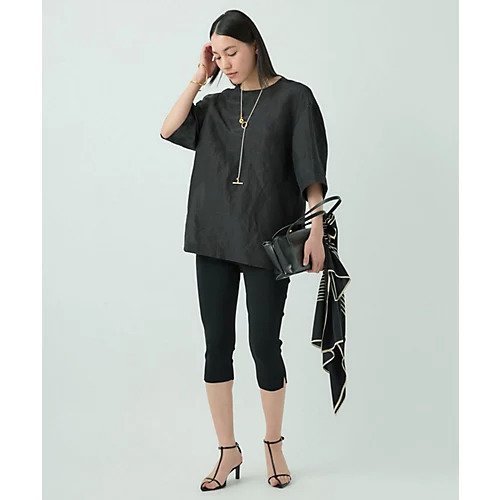 【カオス/Chaos】のパースローブTシャツ 人気、トレンドファッション・服の通販 founy(ファニー) 　ファッション　Fashion　レディースファッション　Fashion for Women　トップス・カットソー　Cut & Sew Tops　シャツ・ブラウス・オフィスカジュアル　Elegant Blouses & Button-Ups　ロングTシャツ・Tシャツ　Longline T-Shirts & Tees　2025年　2025　2025春夏・S/S　Spring/Summer 2025 SS25　シンプル　Simple, Minimal　セットアップ　Set-Up, Coordinated Outfit　フォルム　Silhouette, Form　フロント　Front, Front Design　ラウンド　Round, Round Neck　半袖　Short Sleeve, Half Sleeve　夏　Summer　other-3|ID: prp329100004459237 ipo3291000000034716271