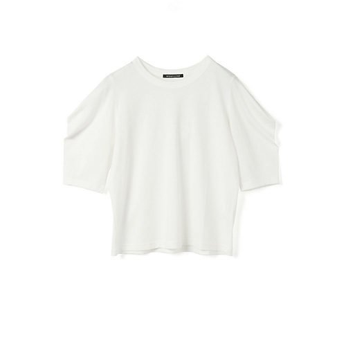 【ミズイロ インド/mizuiro ind】のドレープスリーブT インテリア・キッズ・メンズ・レディースファッション・服の通販 founy(ファニー) 　ファッション　Fashion　レディースファッション　WOMEN　なめらか　Smooth　カットソー　Cut And Sew　シルク　Silk　シンプル　Simple　ドレープ　Drape　オフホワイト|ID: prp329100004459240 ipo3291000000031212479