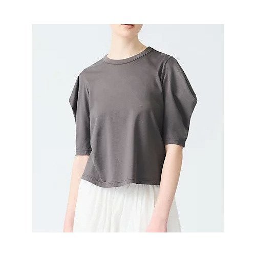 【ミズイロ インド/mizuiro ind】のドレープスリーブT 人気、トレンドファッション・服の通販 founy(ファニー) 　ファッション　Fashion　レディースファッション　WOMEN　なめらか　Smooth　カットソー　Cut And Sew　シルク　Silk　シンプル　Simple　ドレープ　Drape　other-2|ID: prp329100004459240 ipo3291000000031252096