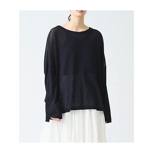 【ミズイロ インド/mizuiro ind】のメッシュロングスリーブワイドT 人気、トレンドファッション・服の通販 founy(ファニー) 　ファッション　Fashion　レディースファッション　WOMEN　シンプル　Simple　ストレッチ　Stretch　スリット　Slit　メッシュ　Mesh　ワイド　Wide　other-2|ID: prp329100004459246 ipo3291000000031252107
