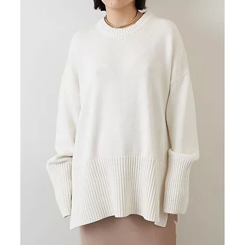【ウィムガゼット/Whim Gazette】のワイドスリーブプルオバー 人気、トレンドファッション・服の通販 founy(ファニー) 　ファッション　Fashion　レディースファッション　Fashion for Women　シルク　Silk, 100% Silk　シンプル　Simple, Minimal　スリット　Slit, Slit Detail　スリーブ　Sleeve, Long Sleeve / Short Sleeve　バランス　Balance, Style Balance　ベーシック　Basic, Essential　ボトム　Bottoms, Lower Wear　リラックス　Relax, Relaxed Fit　ワイド　Wide, Wide Fit　ワイドリブ　Wide Rib, Wide Ribbed Knit　other-2|ID: prp329100004459252 ipo3291000000031237964