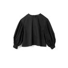 【ミズイロ インド/mizuiro ind】のプリーツパフスリーブプルオーバー ブラック|ID: prp329100004459255 ipo3291000000031212555