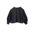 【ミズイロ インド/mizuiro ind】のプリーツパフスリーブプルオーバー ネイビー|ID: prp329100004459255 ipo3291000000031212557