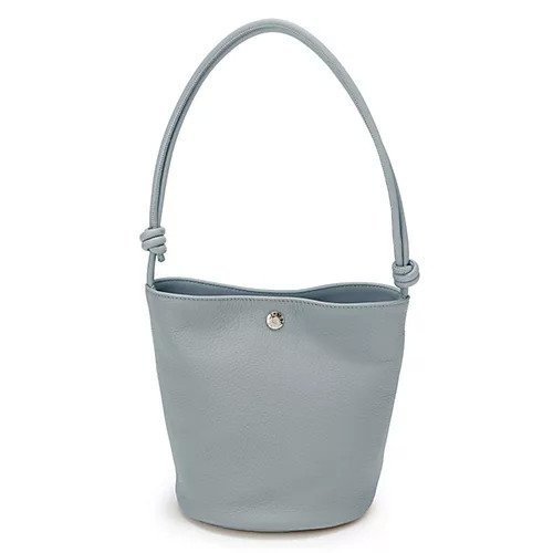 【トプカピ/TOPKAPI】のシュリンクレザー ノットハンドル 2way ショルダーバッグ インテリア・キッズ・メンズ・レディースファッション・服の通販 founy(ファニー) 　ファッション　Fashion　レディースファッション　Fashion for Women　バッグ　Bags　コンパクト　Compact, Small Size　ジャケット　Jacket, Outerwear　バケツ　Bucket, Bucket Style　ポケット　Pocket, Pocket Detail　モダン　Modern, Contemporary　ブルーグレー|ID: prp329100004459282 ipo3291000000033440510