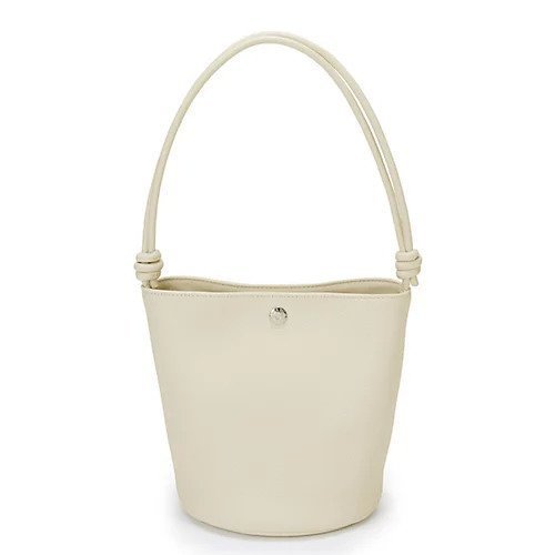 【トプカピ/TOPKAPI】のシュリンクレザー ノットハンドル 2way ショルダーバッグ インテリア・キッズ・メンズ・レディースファッション・服の通販 founy(ファニー) 　ファッション　Fashion　レディースファッション　Fashion for Women　バッグ　Bags　コンパクト　Compact, Small Size　ジャケット　Jacket, Outerwear　バケツ　Bucket, Bucket Style　ポケット　Pocket, Pocket Detail　モダン　Modern, Contemporary　クリーム|ID: prp329100004459282 ipo3291000000033440511