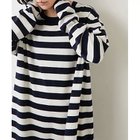 【ウィムガゼット/Whim Gazette】の【extreme cashmere】ボーダークルーネックプルオーバー ホワイト|ID: prp329100004459285 ipo3291000000031212716