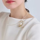【フィービィー/phoebe】のクロスカーブパールビジューブローチ ゴールド ゴールド|ID: prp329100004459292 ipo3291000000031212740