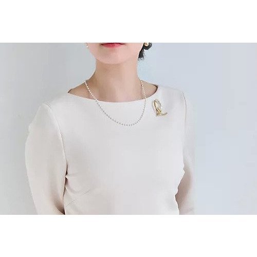 【フィービィー/phoebe】のクロスカーブパールビジューブローチ ゴールド 人気、トレンドファッション・服の通販 founy(ファニー) 　ファッション　Fashion　レディースファッション　WOMEN　エレガント 上品　Elegant　ジャケット　Jacket　ドレス　Dress　パール　Pearl　ビジネス 仕事 通勤　Business　フォーマル　Formal　ブローチ　Brooch　other-3|ID: prp329100004459292 ipo3291000000031252203