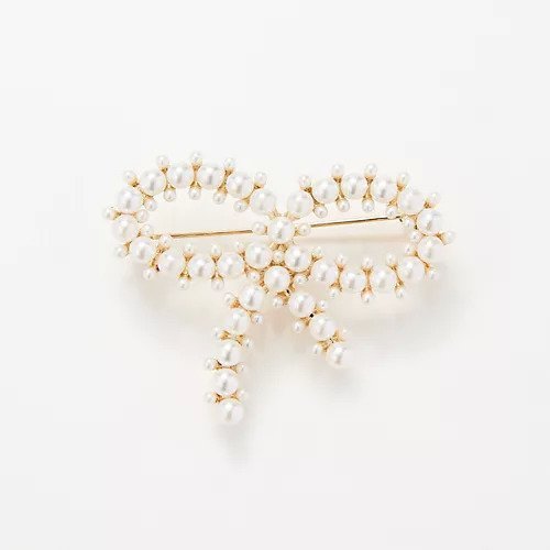 【フィービィー/phoebe】のグレインパールリボンブローチ 人気、トレンドファッション・服の通販 founy(ファニー) 　ファッション　Fashion　レディースファッション　WOMEN　ジャケット　Jacket　ストール　Stall　セレモニー　Ceremony　バランス　Balance　パール　Pearl　ブローチ　Brooch　リボン　Ribbon　エレガント 上品　Elegant　other-2|ID: prp329100004459294 ipo3291000000031252205