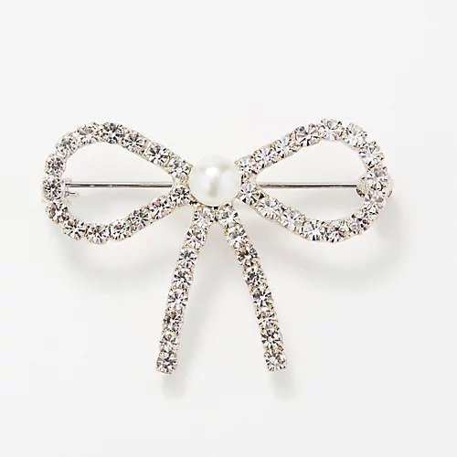 【フィービィー/phoebe】のリボンパールビジューブローチ インテリア・キッズ・メンズ・レディースファッション・服の通販 founy(ファニー) ファッション Fashion レディースファッション Fashion for Women エレガント 上品 Elegant シンプル Simple, Minimal セレモニー Ceremony ドレス Dress, One-Piece ビジュー Bijou, Jewel-like Accent ブローチ Brooch, Pin Brooch リボン Ribbon, Bow シルバー|ID: prp329100004459297 ipo3291000000033408400