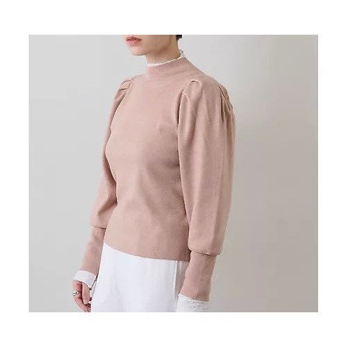 【ウィムガゼット/Whim Gazette】の【THE PAUSE】パフニット インテリア・キッズ・メンズ・レディースファッション・服の通販 founy(ファニー) 　ファッション　Fashion　レディースファッション　Fashion for Women　トップス・カットソー　Cut & Sew Tops　ニット　Knit Tops & Sweaters　オレンジ　Orange　ヴィンテージ　Vintage Style　グラデーション　Gradient, Ombre　ジャケット　Jacket, Outerwear　スウェット / スエット　Sweatshirt, Sweatwear　スリーブ　Sleeve, Long Sleeve / Short Sleeve　デニム　Denim, Jeans Material　トレンド　Trend, Trending Now　バランス　Balance, Style Balance　フェミニン　Feminine, Girly　ボトム　Bottoms, Lower Wear　ワイド　Wide, Wide Fit　ワーク　Workwear, Utility Style　おすすめ　Recommended / Our Picks　エレガント 上品　Elegant　ピンクベージュ|ID: prp329100004459300 ipo3291000000031212771