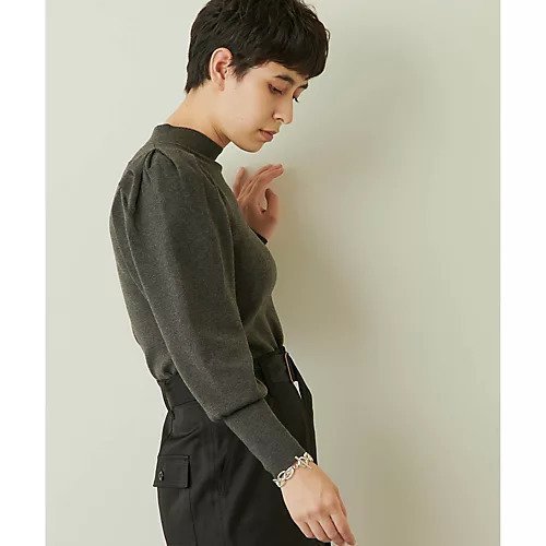 【ウィムガゼット/Whim Gazette】の【THE PAUSE】パフニット 人気、トレンドファッション・服の通販 founy(ファニー) 　ファッション　Fashion　レディースファッション　Fashion for Women　トップス・カットソー　Cut & Sew Tops　ニット　Knit Tops & Sweaters　オレンジ　Orange　ヴィンテージ　Vintage Style　グラデーション　Gradient, Ombre　ジャケット　Jacket, Outerwear　スウェット / スエット　Sweatshirt, Sweatwear　スリーブ　Sleeve, Long Sleeve / Short Sleeve　デニム　Denim, Jeans Material　トレンド　Trend, Trending Now　バランス　Balance, Style Balance　フェミニン　Feminine, Girly　ボトム　Bottoms, Lower Wear　ワイド　Wide, Wide Fit　ワーク　Workwear, Utility Style　おすすめ　Recommended / Our Picks　エレガント 上品　Elegant　other-3|ID: prp329100004459300 ipo3291000000031238007