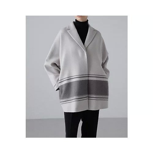 【アドーア/ADORE】のシャギーミックスボーダーコート インテリア・キッズ・メンズ・レディースファッション・服の通販 founy(ファニー) 　ファッション　Fashion　レディースファッション　Fashion for Women　アウター　Coat / Outerwear Collection　コート・ロングコート・ピーコート　Long Coats, Peacoats & More　おすすめ　Recommended / Our Picks　スタンダード　Standard, Basic　トレンド　Trend, Trending Now　ハーフ　Half, Half-Length　フィット　Fit, Slim Fit　ボトム　Bottoms, Lower Wear　ボーダー　Border, Stripe　A/W・秋冬　Autumn/Winter　ベージュ|ID: prp329100004459308 ipo3291000000034648902