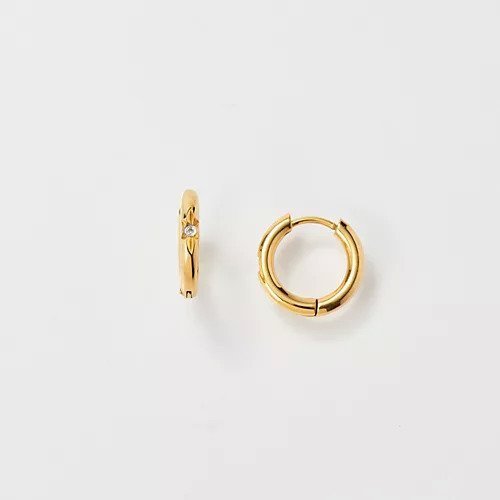 【フィービィー/phoebe】の【金属アレルギー対応】スターリービジューワンタッチフープピアス/サージカルステンレス インテリア・キッズ・メンズ・レディースファッション・服の通販 founy(ファニー) https://founy.com/ ファッション Fashion レディースファッション WOMEN フープ Hoop ベーシック Basic |ID: prp329100004459318 ipo3291000000031660815