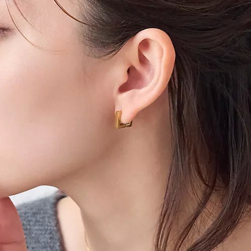 【フィービィー/phoebe】の【金属アレルギー対応】ストレートスクエアフープピアス/サージカルステンレス 人気、トレンドファッション・服の通販 founy(ファニー) 　ファッション　Fashion　レディースファッション　Fashion for Women　フープ　Hoop, Hoop Earrings　プレーン　Plain, Simple　 other-1|ID: prp329100004459319 ipo3291000000034724380