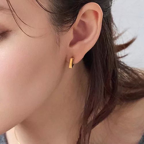 【フィービィー/phoebe】の【金属アレルギー対応】ストレートスクエアフープピアス/サージカルステンレス 人気、トレンドファッション・服の通販 founy(ファニー) 　ファッション　Fashion　レディースファッション　Fashion for Women　フープ　Hoop, Hoop Earrings　プレーン　Plain, Simple　other-2|ID: prp329100004459319 ipo3291000000034724382