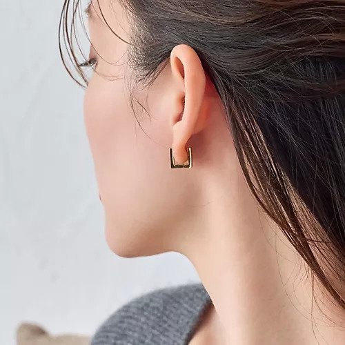 【フィービィー/phoebe】の【金属アレルギー対応】ストレートスクエアフープピアス/サージカルステンレス 人気、トレンドファッション・服の通販 founy(ファニー) 　ファッション　Fashion　レディースファッション　Fashion for Women　フープ　Hoop, Hoop Earrings　プレーン　Plain, Simple　other-3|ID: prp329100004459319 ipo3291000000034724383