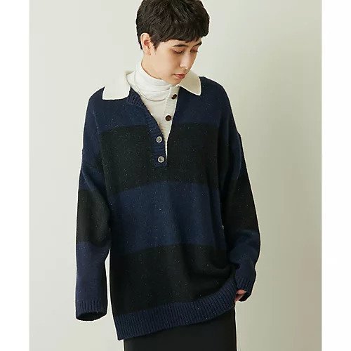 【ウィムガゼット/Whim Gazette】のラガーニットプルオーバー 人気、トレンドファッション・服の通販 founy(ファニー)  ファッション Fashion レディースファッション Fashion for Women トップス・カットソー Cut & Sew Tops ニット Knit Tops & Sweaters カジュアルプルオーバー・ニットトップス Pullovers & Knit Tops / Casual Pullovers おすすめ Recommended / Our Picks アンゴラ Angora Knitwear シューズ Shoes, Footwear ネップ Nepp, Slub Yarn ボーダー Border, Stripe エレガント 上品 Elegant other-2|ID: prp329100004459323 ipo3291000000031238022