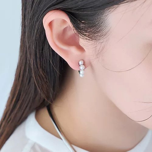 【フィービィー/phoebe】の【痛くないシリーズ】ノーブルパールエアリーイヤリング インテリア・キッズ・メンズ・レディースファッション・服の通販 founy(ファニー) 　ファッション　Fashion　レディースファッション　Fashion for Women　ジュエリー　Jewelry　ファッションリング　Fashion Rings　イヤリング・フープ・ドロップタイプ　Hoop, Drop & Clip Earrings　イヤリング　Earrings　オケージョン　Occasion Wear　シンプル　Simple, Minimal　パール　Pearl, Pearl Accent　フープ　Hoop, Hoop Earrings　モチーフ　Motif, Design Theme　シルバー|ID: prp329100004459342 ipo3291000000033853658