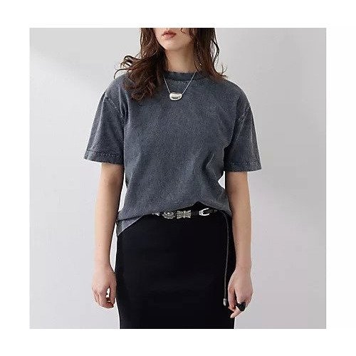 【ウィムガゼット/Whim Gazette】のSulfur dyeing Tシャツ インテリア・キッズ・メンズ・レディースファッション・服の通販 founy(ファニー) ファッション Fashion レディースファッション Fashion for Women トップス・カットソー Cut & Sew Tops シャツ・ブラウス・オフィスカジュアル Elegant Blouses & Button-Ups ロングTシャツ・Tシャツ Longline T-Shirts & Tees 2025年 2025 2025春夏・S/S Spring/Summer 2025 SS25 クール Cool, Chic コンパクト Compact, Small Size シンプル Simple, Minimal バランス Balance, Style Balance ボトム Bottoms, Lower Wear グレー|ID: prp329100004459348 ipo3291000000031212923