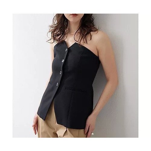 【ウィムガゼット/Whim Gazette】のジュートライクビスチェ インテリア・キッズ・メンズ・レディースファッション・服の通販 founy(ファニー) https://founy.com/ ファッション Fashion レディースファッション WOMEN トップス・カットソー Tops/Tshirt ビスチェ Bustier クール Cool ジャケット Jacket ノースリーブ No Sleeve ビスチェ Bustier マニッシュ Mannish おすすめ Recommend エレガント 上品 Elegant 2025年 2025 2025春夏・S/S Ss,Spring/Summer,2025 |ID: prp329100004459363 ipo3291000000031212980