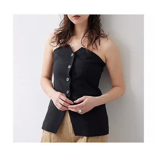 【ウィムガゼット/Whim Gazette】のジュートライクビスチェ 人気、トレンドファッション・服の通販 founy(ファニー) 　ファッション　Fashion　レディースファッション　WOMEN　トップス・カットソー　Tops/Tshirt　ビスチェ　Bustier　クール　Cool　ジャケット　Jacket　ノースリーブ　No Sleeve　ビスチェ　Bustier　マニッシュ　Mannish　おすすめ　Recommend　エレガント 上品　Elegant　2025年　2025　2025春夏・S/S　Ss,Spring/Summer,2025　other-3|ID: prp329100004459363 ipo3291000000031252376