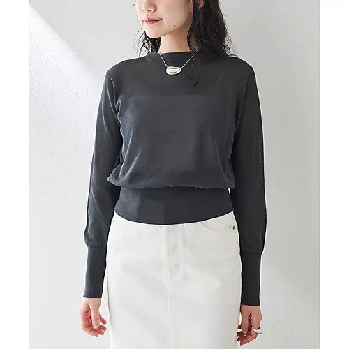 【ウィムガゼット/Whim Gazette】のハイゲージ天竺プルオーバー インテリア・キッズ・メンズ・レディースファッション・服の通販 founy(ファニー) 　ファッション　Fashion　レディースファッション　Fashion for Women　トップス・カットソー　Cut & Sew Tops　カジュアルプルオーバー・ニットトップス　Pullovers & Knit Tops / Casual Pullovers　アンサンブル　Ensemble Set　インナー　Innerwear　春　Spring　カーディガン　Cardigan, Knitwear　シアー　Sheer, See-Through　シンプル　Simple, Minimal　ジャケット　Jacket, Outerwear　ベーシック　Basic, Essential　S/S・春夏　SS, Spring/Summer, Warm Season　おすすめ　Recommended / Our Picks　夏　Summer　2025年　2025　2025春夏・S/S　Spring/Summer 2025 SS25　チャコールグレー|ID: prp329100004459367 ipo3291000000031213001