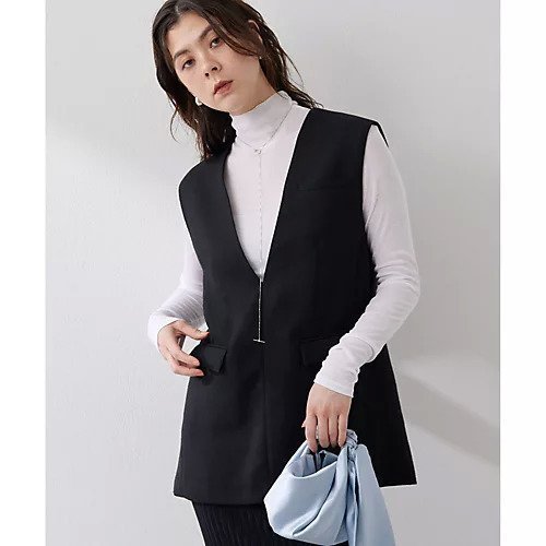 【ウィムガゼット/Whim Gazette】のジュートライクVネックプルオーバージレ 人気、トレンドファッション・服の通販 founy(ファニー) 　ファッション　Fashion　レディースファッション　WOMEN　トップス・カットソー　Tops/Tshirt　ベスト/ジレ　Gilets/Vests　プルオーバー　Pullover　Vネック　V-Neck　カットソー　Cut And Sew　クール　Cool　ジャケット　Jacket　おすすめ　Recommend　エレガント 上品　Elegant　2025年　2025　2025春夏・S/S　Ss,Spring/Summer,2025　 other-1|ID: prp329100004459374 ipo3291000000031213032