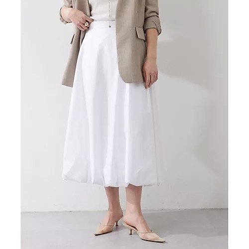 【ウィムガゼット/Whim Gazette】のタイプライターバルーンスカート インテリア・キッズ・メンズ・レディースファッション・服の通販 founy(ファニー) 　ファッション　Fashion　レディースファッション　Fashion for Women　スカート　Skirts　2025年　2025　2025春夏・S/S　Spring/Summer 2025 SS25　おすすめ　Recommended / Our Picks　セットアップ　Set-Up, Coordinated Outfit　タイプライター　Typewriter Fabric, Crisp Cotton　バルーン　Balloon, Balloon Silhouette　フェミニン　Feminine, Girly　フォルム　Silhouette, Form　ベビー　Baby, Babywear　オフホワイト|ID: prp329100004459378 ipo3291000000031213049