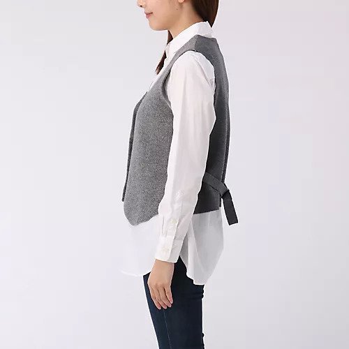 【ウィムガゼット/Whim Gazette】の【GEMINI】ニットベスト 人気、トレンドファッション・服の通販 founy(ファニー) 　ファッション　Fashion　レディースファッション　Fashion for Women　アウター　Coat / Outerwear Collection　トップス・カットソー　Cut & Sew Tops　ニット　Knit Tops & Sweaters　ベスト&ジレ / 重ね着スタイル　Vests & Gilets　イタリア　Italy　キャミソール　Camisole, Spaghetti Strap Top　コンパクト　Compact, Small Size　シンプル　Simple, Minimal　ジャケット　Jacket, Outerwear　スーツ　Suit, Formalwear　タンク　Tank Top, Sleeveless Top　フロント　Front, Front Design　ベスト　Vest, Waistcoat　マニッシュ　Mannish, Boyish　メンズ　Men's, Menswear　ロング　Long, Long-Length　2022年　2022　2022-2023秋冬・A/W　Autumn/Winter 2022–23 AW22–23　おすすめ　Recommended / Our Picks　other-3|ID: prp329100004459409 ipo3291000000031238097