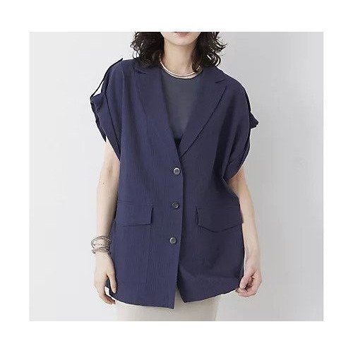 【ウィムガゼット/Whim Gazette】の【THE PAUSE】コットンリネンオーバージレ インテリア・キッズ・メンズ・レディースファッション・服の通販 founy(ファニー) https://founy.com/ ファッション Fashion レディースファッション Fashion for Women アウター Coat / Outerwear Collection トップス・カットソー Cut & Sew Tops ベスト&ジレ / 重ね着スタイル Vests & Gilets ヴィンテージ Vintage Style 春 Spring グラデーション Gradient, Ombre ストライプ Stripe, Striped Pattern スリーブ Sleeve, Long Sleeve / Short Sleeve フレンチ French, French Style ベスト Vest, Waistcoat ボックス Boxy, Box Shape ボトム Bottoms, Lower Wear リネン Linen, Linen Fabric ワーク Workwear, Utility Style S/S・春夏 SS, Spring/Summer, Warm Season 夏 Summer 2025年 2025 2025春夏・S/S Spring/Summer 2025 SS25 |ID: prp329100004459411 ipo3291000000031213160
