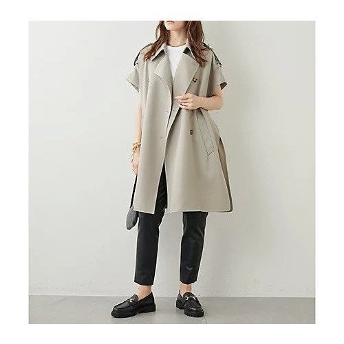 【ウィムガゼット/Whim Gazette】のトレンチジレ 人気、トレンドファッション・服の通販 founy(ファニー) 　ファッション　Fashion　レディースファッション　Fashion for Women　アウター　Coat / Outerwear Collection　トップス・カットソー　Cut & Sew Tops　ベスト&ジレ / 重ね着スタイル　Vests & Gilets　2023年　2023　2023春夏・S/S　Spring/Summer 2023 SS23　おすすめ　Recommended / Our Picks　シンプル　Simple, Minimal　スタンダード　Standard, Basic　スリット　Slit, Slit Detail　ツイル　Twist, Twisted Detail　トレンチ　Trench, Trench Coat　ベスト　Vest, Waistcoat　ロング　Long, Long-Length　半袖　Short Sleeve, Half Sleeve　other-2|ID: prp329100004459414 ipo3291000000031238102