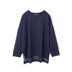 【ミズイロ インド/mizuiro ind】のワッシャーボイルクルーネックワイドプルオーバー ネイビー|ID: prp329100004459419 ipo3291000000031213189