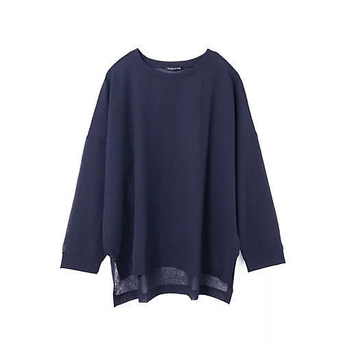 【ミズイロ インド/mizuiro ind】のワッシャーボイルクルーネックワイドプルオーバー インテリア・キッズ・メンズ・レディースファッション・服の通販 founy(ファニー) 　ファッション　Fashion　レディースファッション　WOMEN　トップス・カットソー　Tops/Tshirt　プルオーバー　Pullover　シンプル　Simple　ベーシック　Basic　ワイド　Wide　ネイビー|ID: prp329100004459419 ipo3291000000031213189