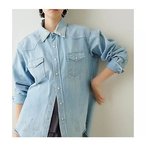 【ウィムガゼット/Whim Gazette】の【RED CARD TOKYO】Nelly デニムシャツ インテリア・キッズ・メンズ・レディースファッション・服の通販 founy(ファニー) https://founy.com/ ファッション Fashion レディースファッション Fashion for Women トップス・カットソー Cut & Sew Tops シャツ・ブラウス・オフィスカジュアル Elegant Blouses & Button-Ups ウエスタン Western Style ウォッシュ Washed Finish ヴィンテージ Vintage Style 春 Spring ダメージ Distressed, Destroyed デニム Denim, Jeans Material バランス Balance, Style Balance ユーズド Used, Vintage-Look リアル Real, Realistic リラックス Relax, Relaxed Fit ワーク Workwear, Utility Style A/W・秋冬 Autumn/Winter S/S・春夏 SS, Spring/Summer, Warm Season 夏 Summer 2023春夏・S/S Spring/Summer 2023 SS23 2023年 2023 |ID: prp329100004459420 ipo3291000000031213190