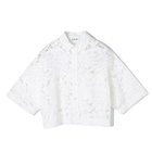 【サクラ/SACRA】のレースクロップト丈シャツ オフホワイト|ID: prp329100004459423 ipo3291000000031805550