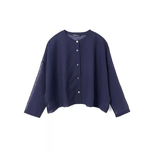 【ミズイロ インド/mizuiro ind】のワッシャーボイルショートカーディガン インテリア・キッズ・メンズ・レディースファッション・服の通販 founy(ファニー) 　ファッション　Fashion　レディースファッション　WOMEN　トップス・カットソー　Tops/Tshirt　カーディガン　Cardigans　シンプル　Simple　ベーシック　Basic　エレガント 上品　Elegant　ネイビー|ID: prp329100004459428 ipo3291000000031213227
