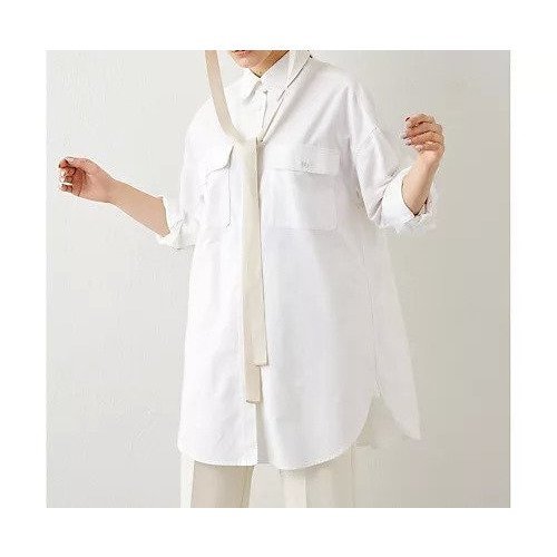 【ウィムガゼット/Whim Gazette】のオックスワンウォッシュシャツ インテリア・キッズ・メンズ・レディースファッション・服の通販 founy(ファニー) 　ファッション　Fashion　レディースファッション　Fashion for Women　トップス・カットソー　Cut & Sew Tops　シャツ・ブラウス・オフィスカジュアル　Elegant Blouses & Button-Ups　インナー　Innerwear　オックス　Oxford Fabric　カットソー　Cut and Sewn Top　ショルダー　Shoulder, Shoulder Strap　シンプル　Simple, Minimal　ジャケット　Jacket, Outerwear　スタンダード　Standard, Basic　チュニック　Tunic, Long Top　トレンド　Trend, Trending Now　ドロップ　Drop Shoulder, Dropped Style　バランス　Balance, Style Balance　ベーシック　Basic, Essential　ボトム　Bottoms, Lower Wear　羽織　Haori, Light Jacket　ロング　Long, Long-Length　おすすめ　Recommended / Our Picks　2023春夏・S/S　Spring/Summer 2023 SS23　2023年　2023　オフホワイト|ID: prp329100004459429 ipo3291000000031213229