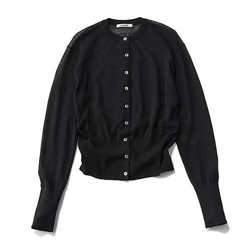 【ウィムガゼット/Whim Gazette】の【Marisol別注】シアーニットカーディガン 人気、トレンドファッション・服の通販 founy(ファニー) 　ファッション　Fashion　レディースファッション　Fashion for Women　トップス・カットソー　Cut & Sew Tops　ニット　Knit Tops & Sweaters　カーディガン・羽織り　Layered Style Cardigans　洗える　Machine Washable　カーディガン　Cardigan, Knitwear　コンパクト　Compact, Small Size　シアー　Sheer, See-Through　ショート　Short, Short Length　シンプル　Simple, Minimal　トレンド　Trend, Trending Now　ネップ　Nepp, Slub Yarn　人気　Popular, Best Seller　バランス　Balance, Style Balance　フィット　Fit, Slim Fit　別注　Limited Edition, Custom Order　リネン　Linen, Linen Fabric　夏　Summer　エレガント 上品　Elegant　 other-1|ID: prp329100004459430 ipo3291000000034617479