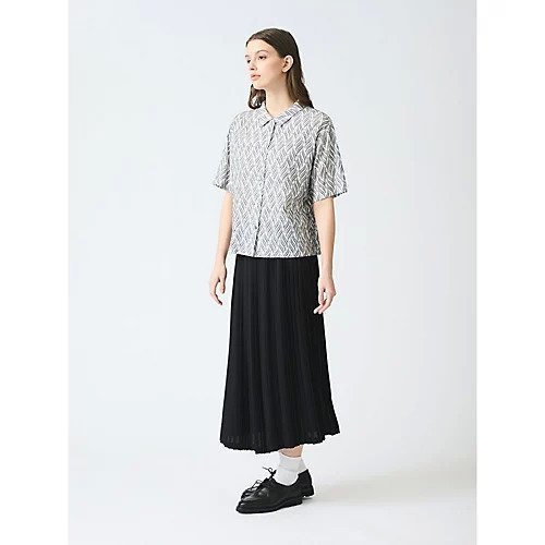 【ミズイロ インド/mizuiro ind】のプリーツスカート 人気、トレンドファッション・服の通販 founy(ファニー) 　ファッション　Fashion　レディースファッション　WOMEN　スカート　Skirt　プリーツスカート　Pleated Skirts　ジョーゼット　Georgette　スマート　Smart　ソックス　Socks　ダブル　Double　プリーツ　Pleats　リラックス　Relax　エレガント 上品　Elegant　other-3|ID: prp329100004459434 ipo3291000000031252520