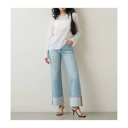 【ウィムガゼット/Whim Gazette】の【Tu es mon Tresor】Carnelian Jean 人気、トレンドファッション・服の通販 founy(ファニー) ファッション Fashion レディースファッション Fashion for Women ウォッシュ Washed Finish ヴィンテージ Vintage Style クラシック Classic, Timeless Style クリスタル Crystal, Swarovski ジーンズ Jeans, Denim Pants ストレッチ Stretch, Stretchy Fabric デニム Denim, Jeans Material ハイライズ High Rise, High Waist パール Pearl, Pearl Accent フィット Fit, Slim Fit モダン Modern, Contemporary リボン Ribbon, Bow ロールアップ Roll-Up, Cuffed Hem 2023春夏・S/S Spring/Summer 2023 SS23 2023年 2023 other-3|ID: prp329100004459436 ipo3291000000031238125