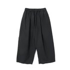 【ミズイロ インド/mizuiro ind】のコットンリネンハイウエストタックワイドパンツ ブラック|ID: prp329100004459441 ipo3291000000031213264