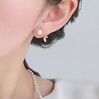 【フィービィー/phoebe】の【痛くないシリーズ】リッチリーフビジューパールフロートライトフィットイヤリング シャンパンゴールド|ID: prp329100004459457 ipo3291000000033394870