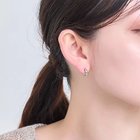 【フィービィー/phoebe】の【金属アレルギー対応】シンプルフープスナップイヤリング シルバー|ID: prp329100004459467 ipo3291000000033394875