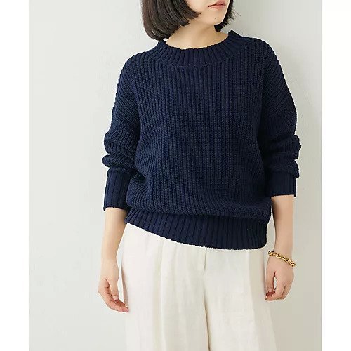 【ウィムガゼット/Whim Gazette】のアゼアミプルオーバー インテリア・キッズ・メンズ・レディースファッション・服の通販 founy(ファニー) 　ファッション　Fashion　レディースファッション　WOMEN　トップス・カットソー　Tops/Tshirt　プルオーバー　Pullover　春　Spring　畦　Ridge　カットソー　Cut And Sew　ショルダー　Shoulder　シルケット　Mercerization　ストレッチ　Stretch　スリーブ　Sleeve　ドロップ　Drop　ロング　Long　2023春夏・S/S　Ss,Spring/Summer,2023　2023年　2023　エレガント 上品　Elegant　ネイビー|ID: prp329100004459488 ipo3291000000031213414