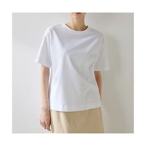 【ウィムガゼット/Whim Gazette】のスーピマコットンTEE インテリア・キッズ・メンズ・レディースファッション・服の通販 founy(ファニー) 　ファッション　Fashion　レディースファッション　Fashion for Women　カットソー　Cut and Sewn Top　シルケット　Silket, Silky Cotton　シンプル　Simple, Minimal　定番　Standard, Basic Item　半袖　Short Sleeve, Half Sleeve　エレガント 上品　Elegant　2025年　2025　2025春夏・S/S　Spring/Summer 2025 SS25　ホワイト|ID: prp329100004459493 ipo3291000000031213430
